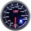 AutoGauge TMP Oleju (SMOKE) + steper motor + warning / 52mm kpl zegar z czujnikiem